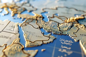 middle east politics - map