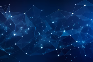 abstract art of nodes in a network