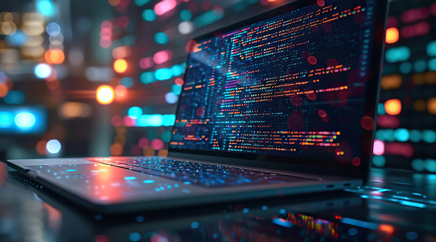 software engineering - laptop showing programming