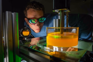A students conducted experiments in a physics lab.