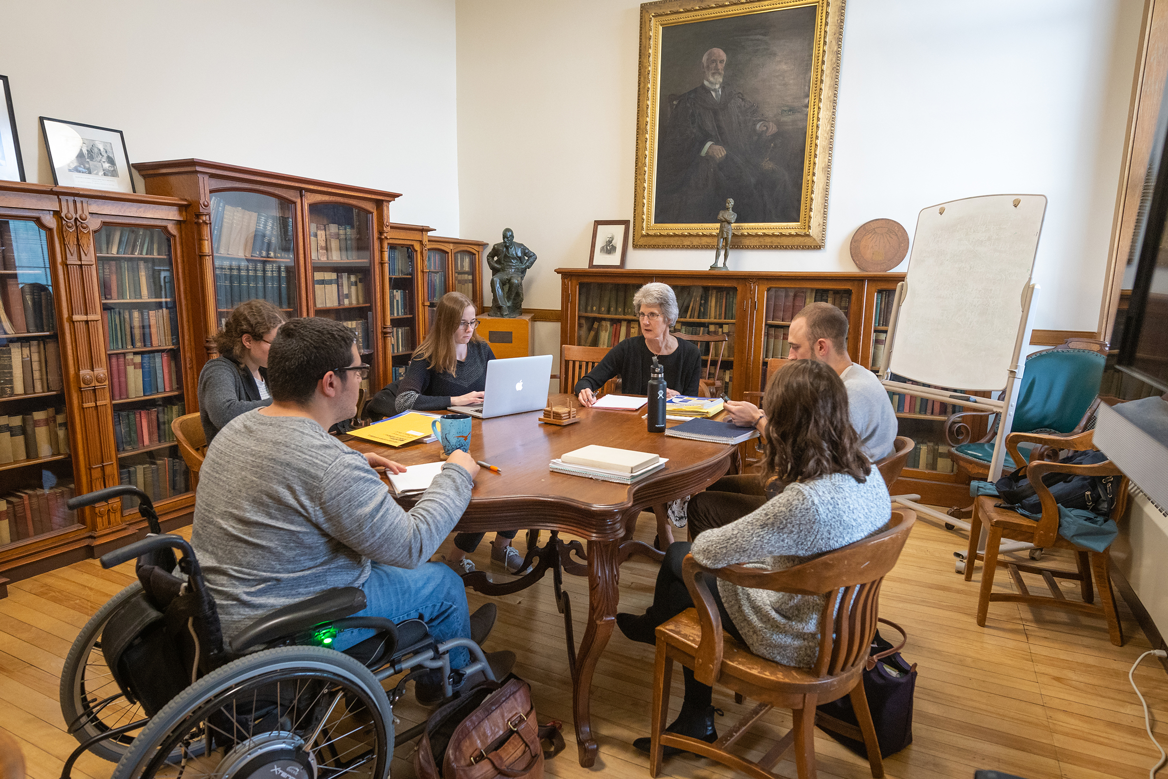 graduate students in classroom