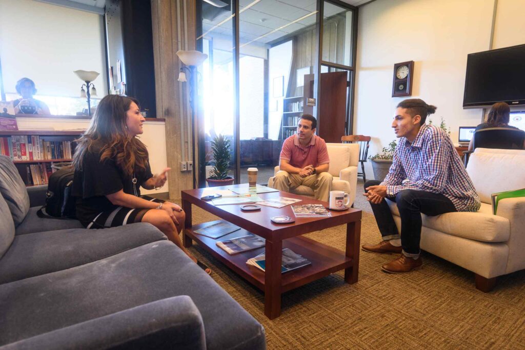 Dr. Torres Stone conducting research with colleagues