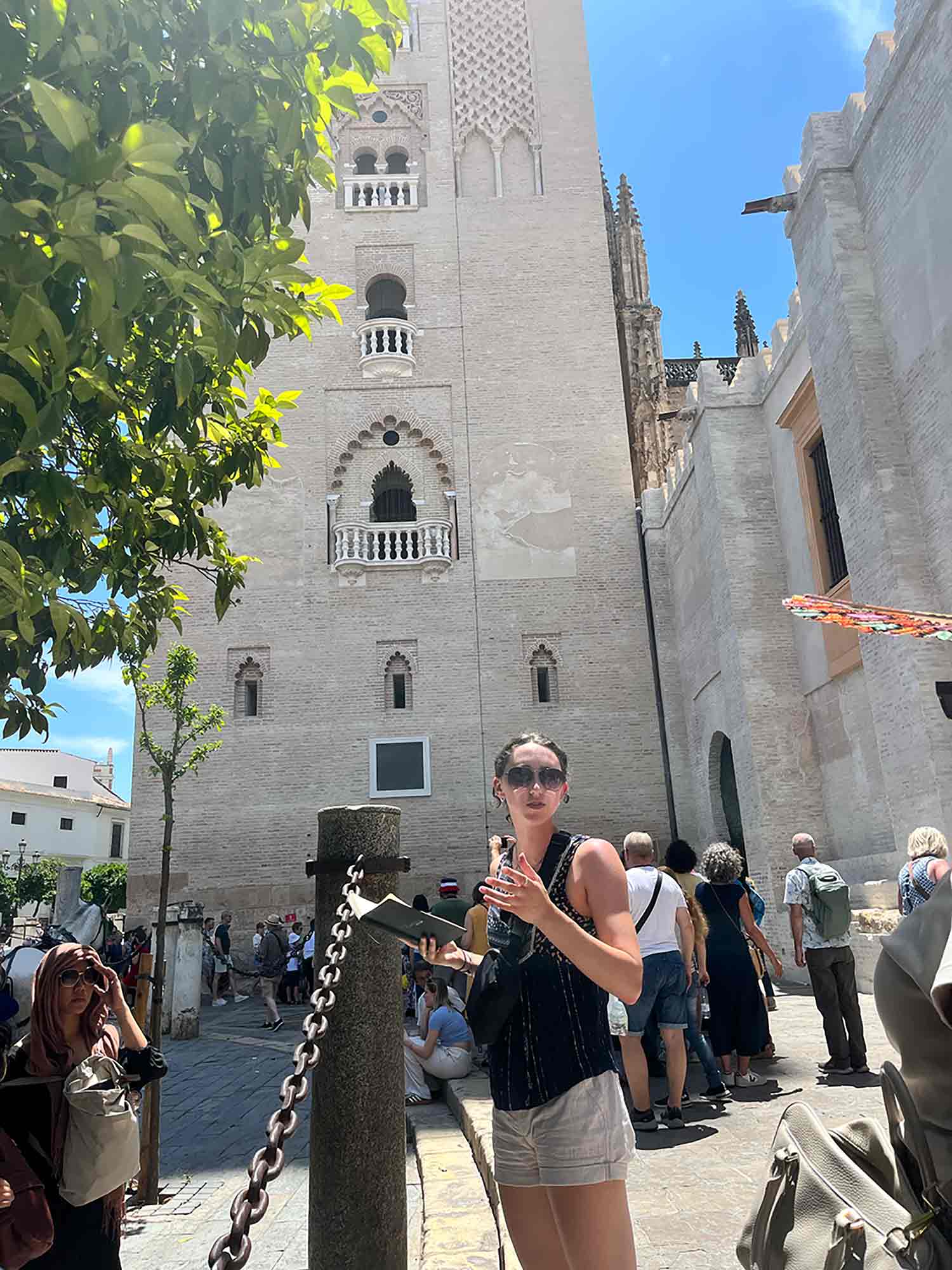 Students participating in a Lear May term study abroad experience