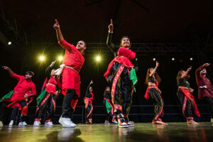 Students dancing at International Gala