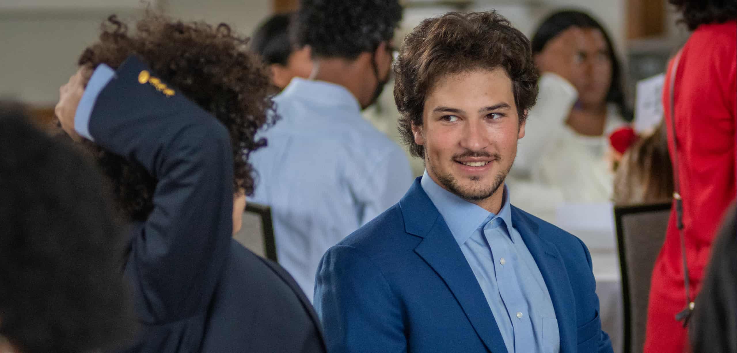 Clark students attend a networking event