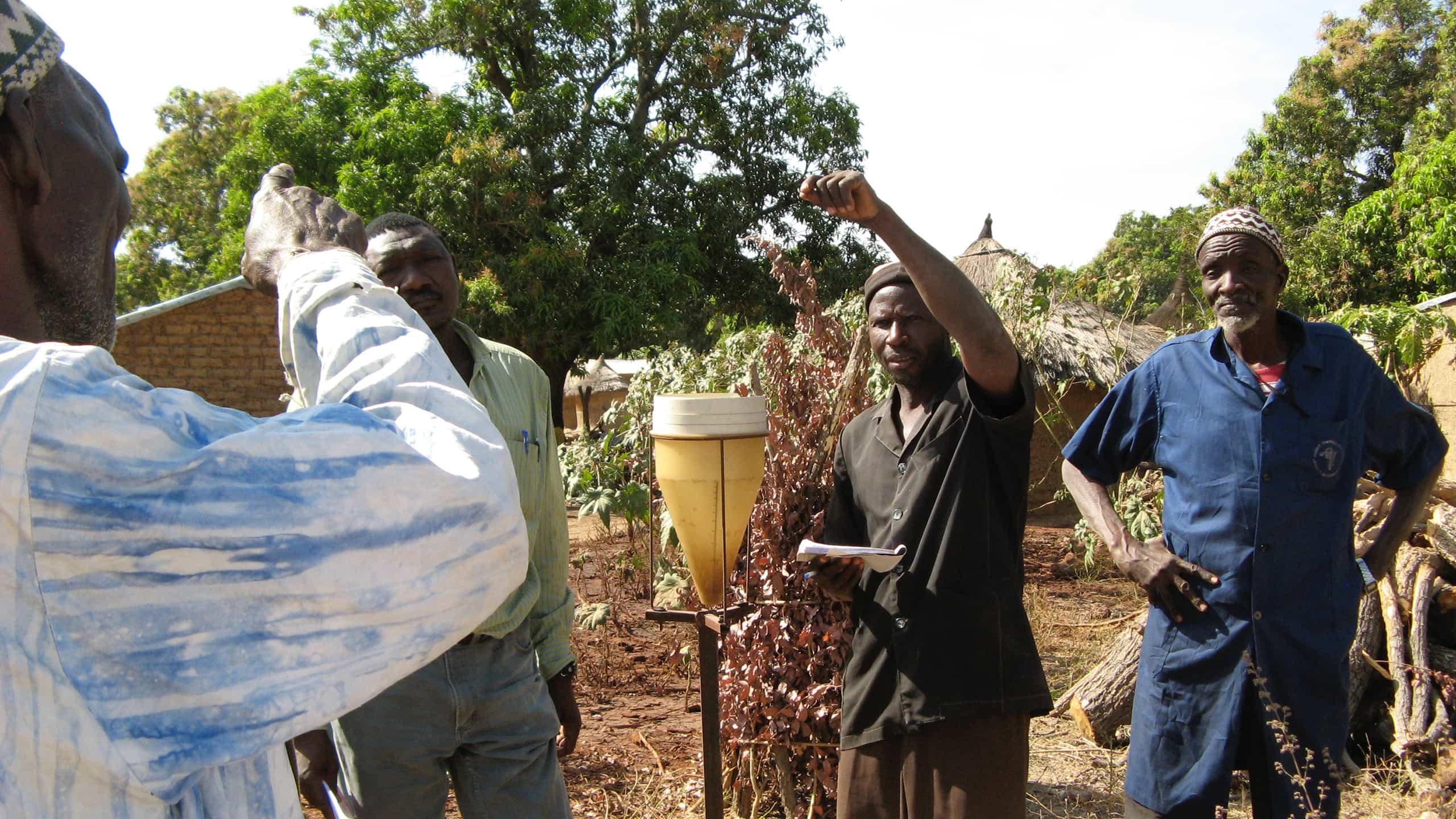 men working in the field
