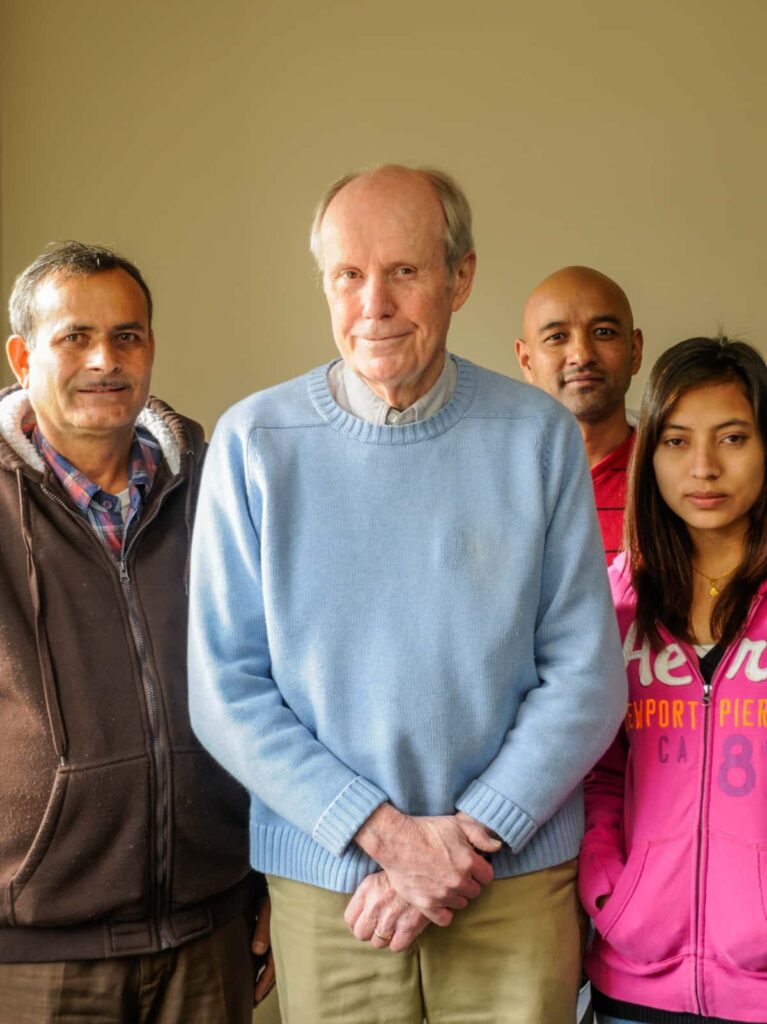 Dick Ford with colleagues