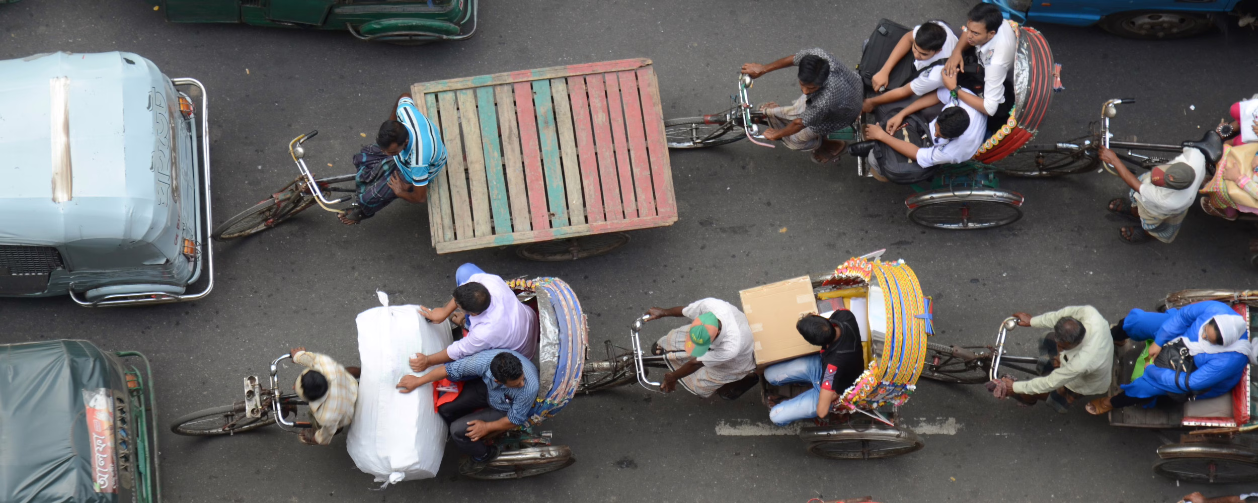 Bangladesh city traffic