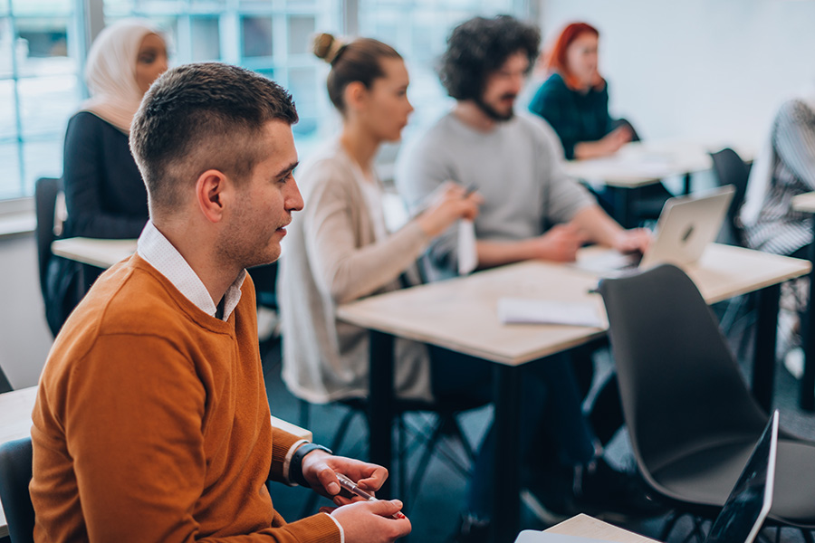 students in the classroom