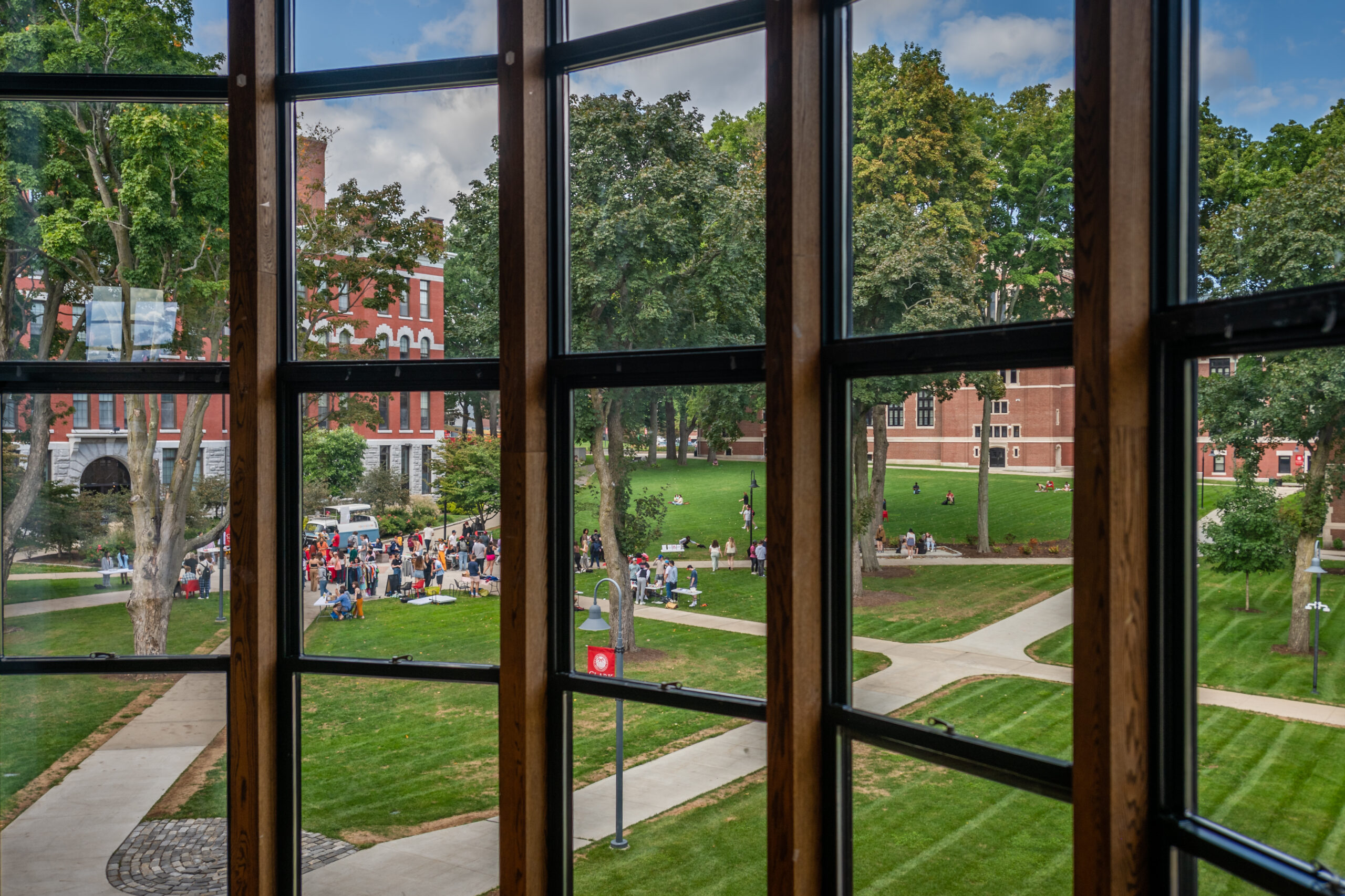 The view from Tilton Hall.
