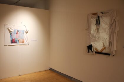 Gallery view, Lachell C. Workman: Urban Fabric, Shiltkamp Gallery, Clark University