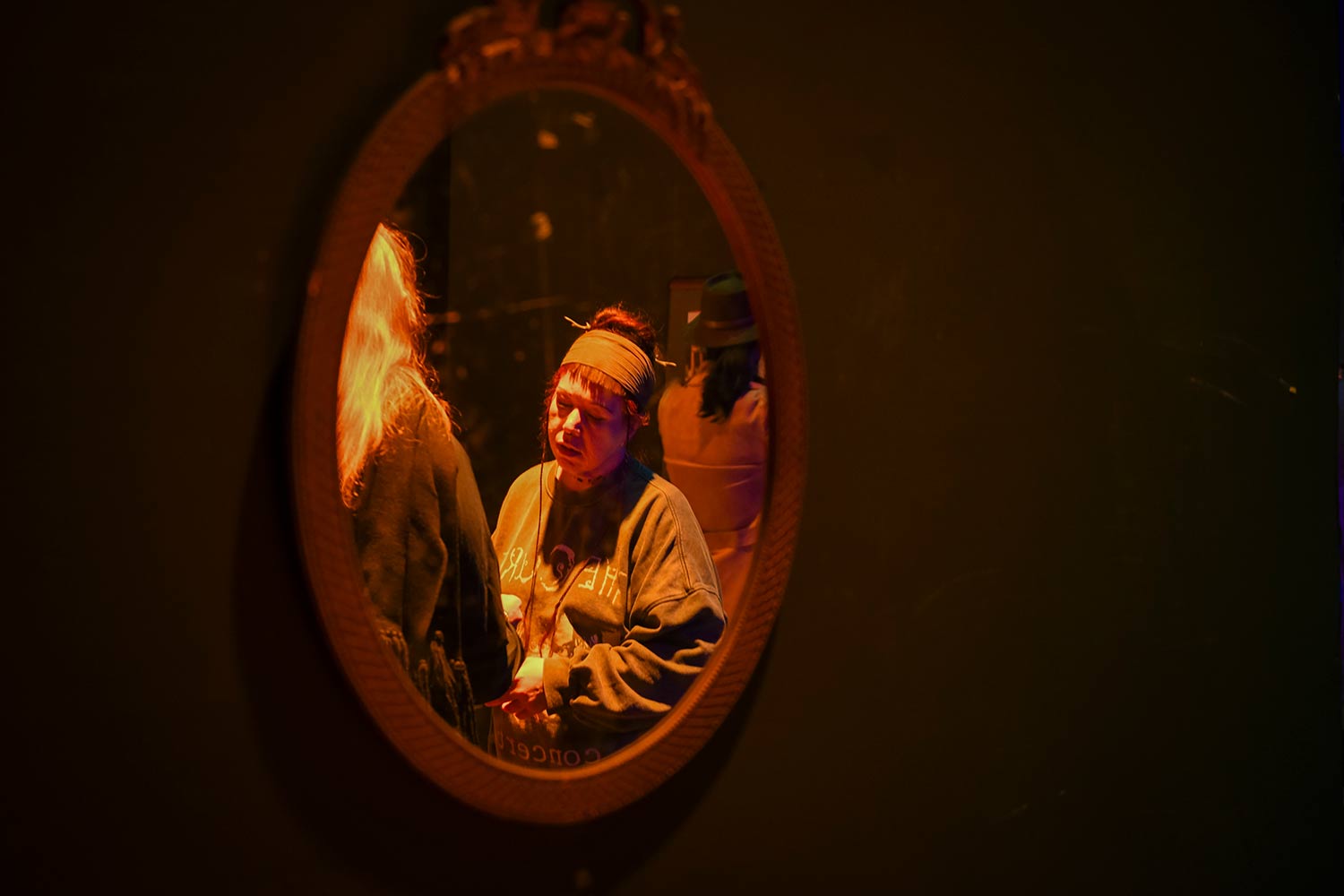 Interactive media professor, Ulm , dress rehearsal for Hacker’s Ostracon: An Interactive Performance