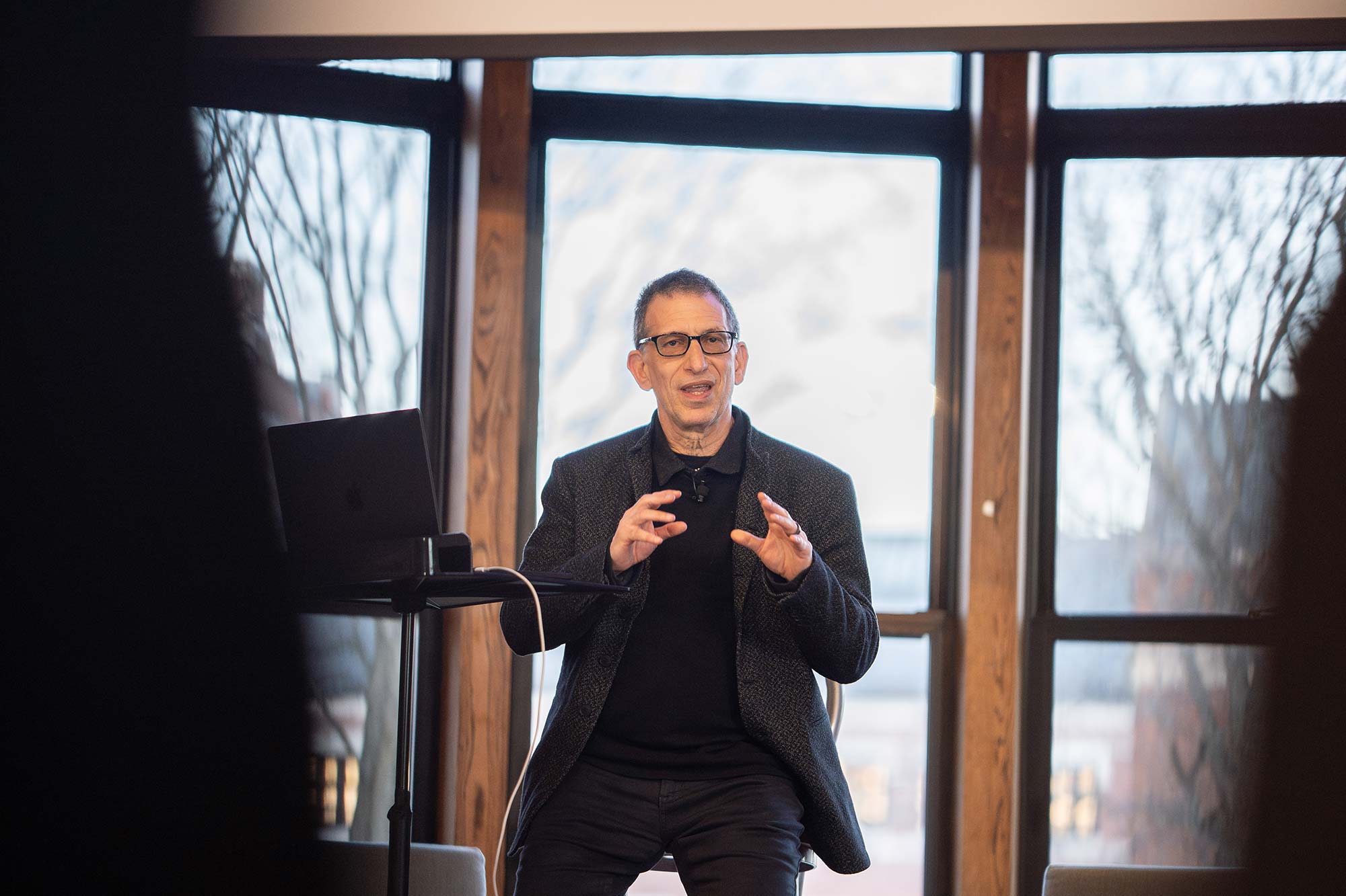 When Matt Goldman ’83, MBA ’84, LHD ’15 speaking during a recent visit to the Clark campus