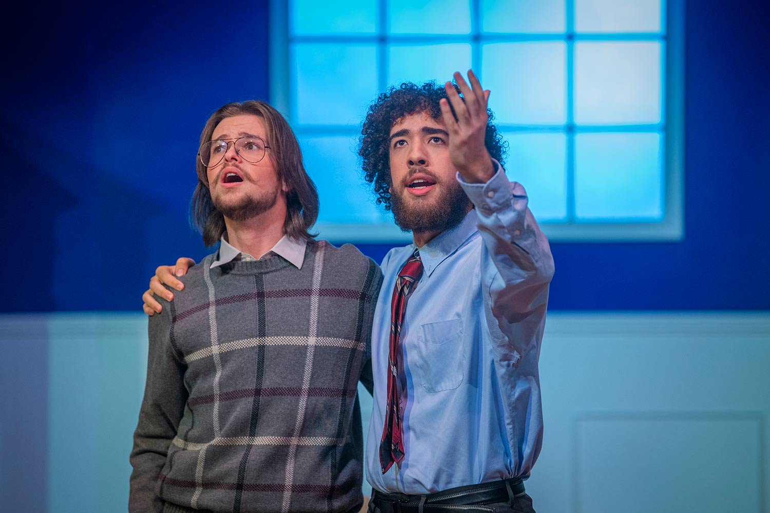 Students rehearsing for the production of Molière’s Tartuffe, Clark University