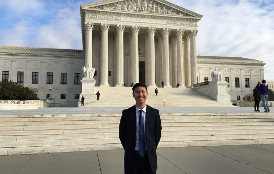 Joseph Jung outside Supreme Court building