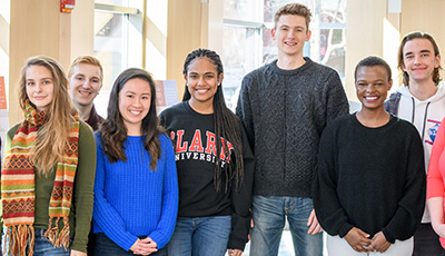 Students standing for group shot