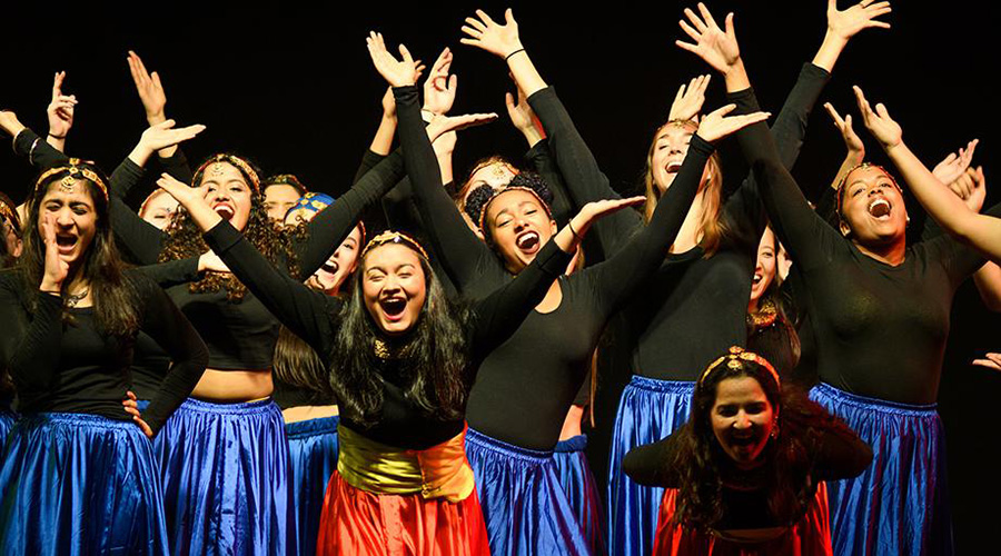 Students at international gala