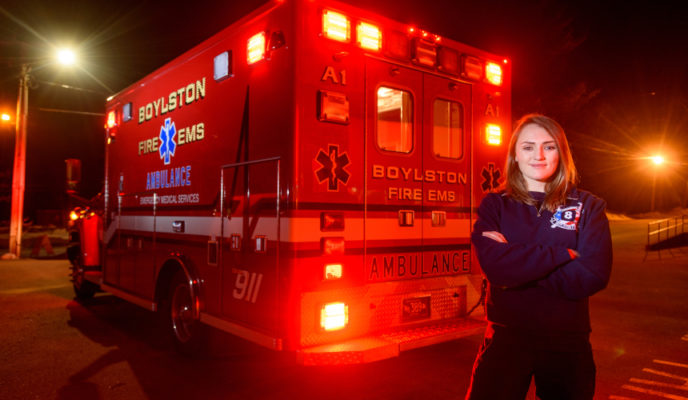 Clark University EMT Lucina Kogut