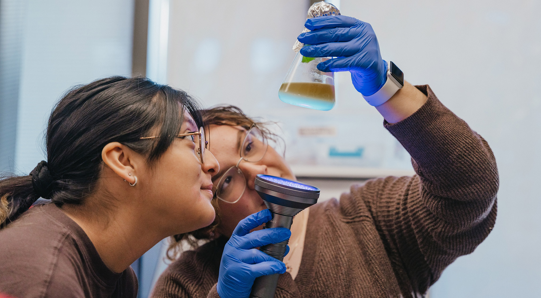 Members of the Latines in STEM club in Professor Javier Tabima’s lab.