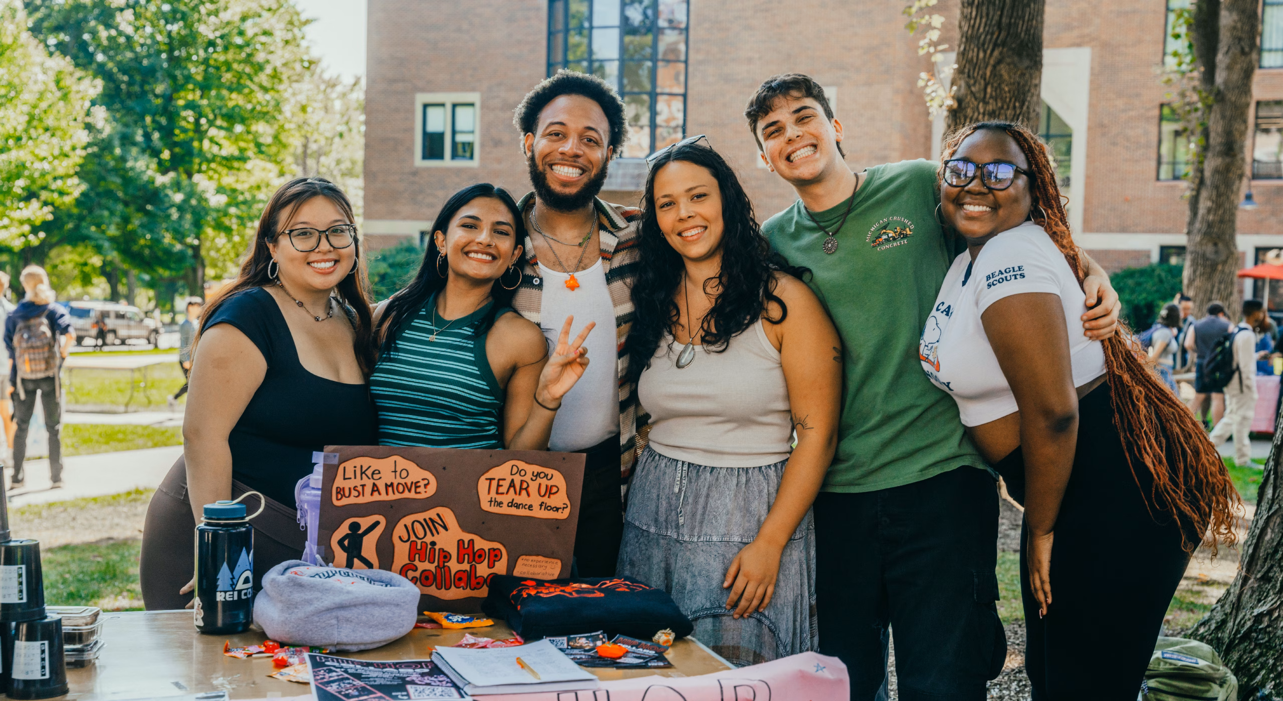 Hip Hop Collabo group photo at 2024 club fair