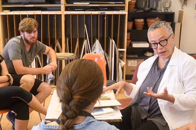 Toby Sisson teaches painting