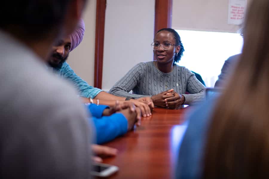 Students in the classroom