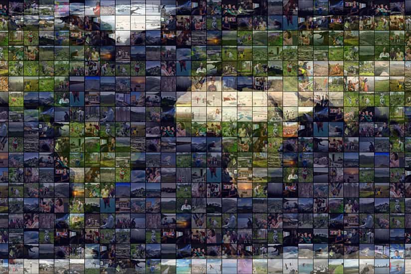 a collage of the planet and Clark's presence