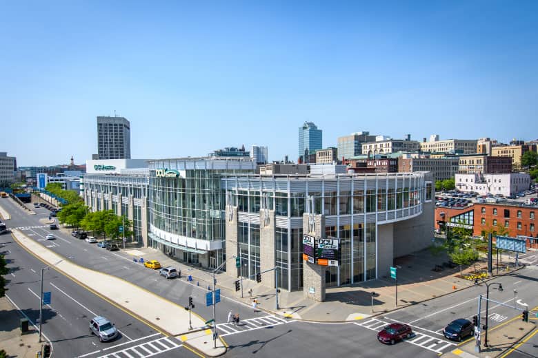 DCU Center in downtown Worcester