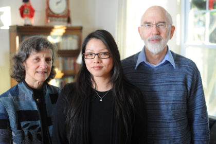 Professor Paul Ropp with his wife Marjorie and daughter Amy