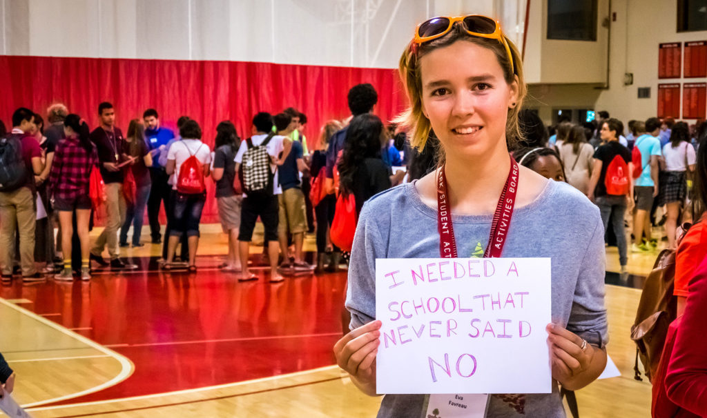 For one first-year student, Clark is a school that never says no.