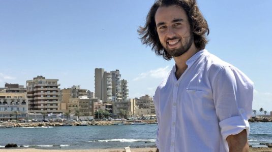 Anthony Jreije on the beach photo