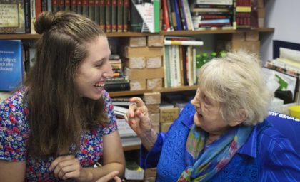 Casey Bush with Eva Kor