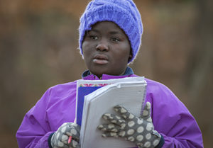 girl with winter hat