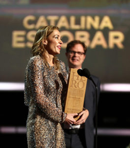 Catalina Escobar receives the CNN Hero award in 2012