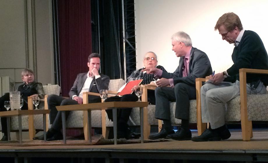 Climate change panel at the Climate Change Teach-In at Clark University