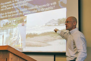 Rob Johnston coastal talk at Clark University