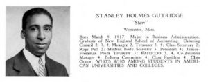 Stanley Gutridge's senior yearbook entry, from 1945.