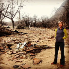 Rebecca Louzan '08 is one of those leading the recovery efforts in Lyons, Colo., which was devastated by flooding in September.