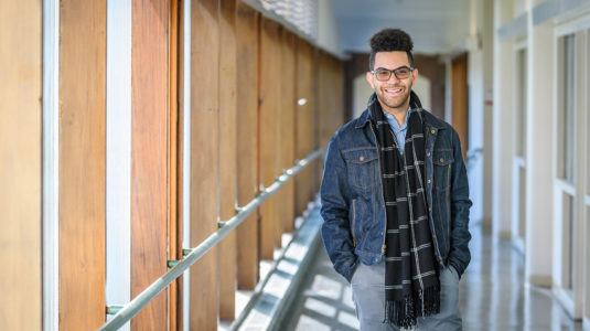 Jesus Robles Garcia standing in hallway