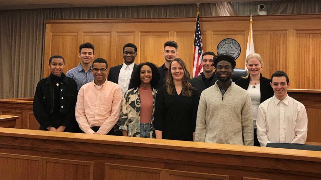 Clark students participate in Massachusetts juror training video