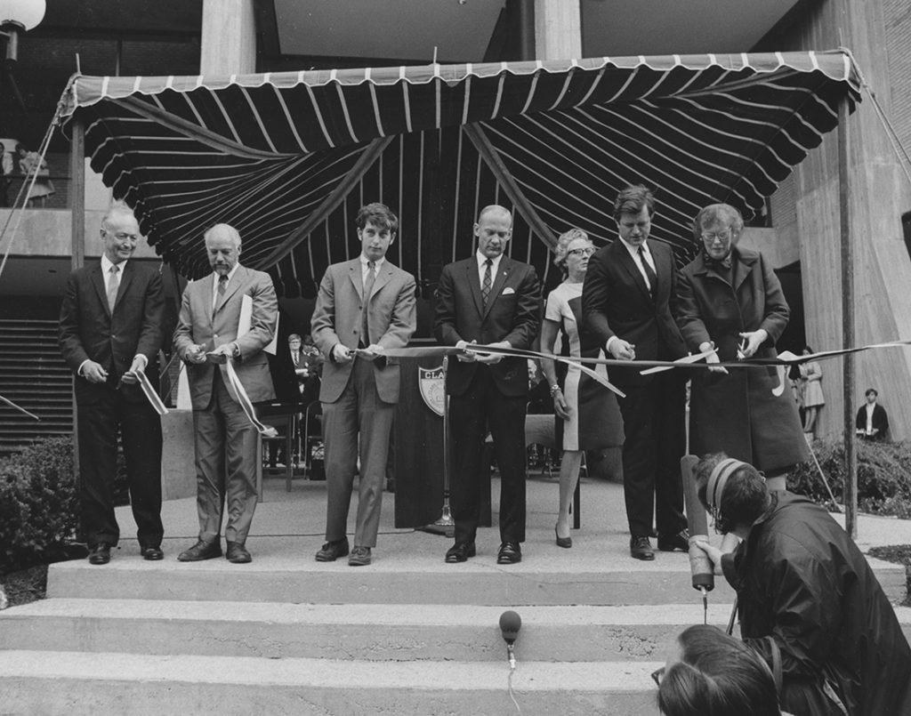 Goddard Library dedication on May 19, 1969