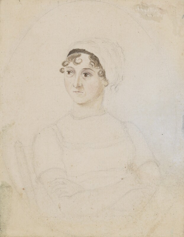 Jane Austen portrait by her sister, Cassandra. © National Portrait Gallery, London