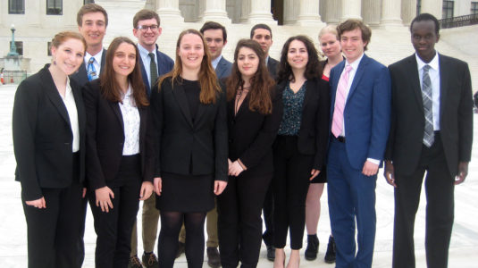 Clark students visit the Supreme Court in Washington, D.C.