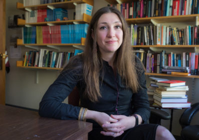 Johanna Vollhardt portrait in office