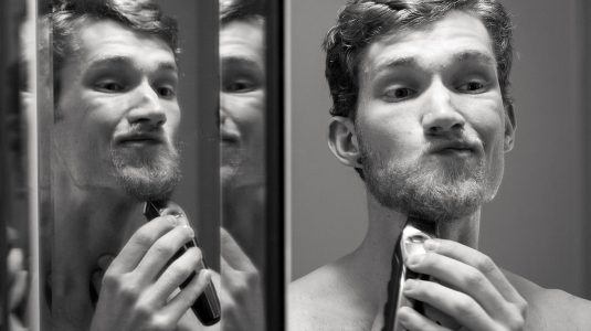 Samuel Mescon documents his daily life in quarantine - shaving