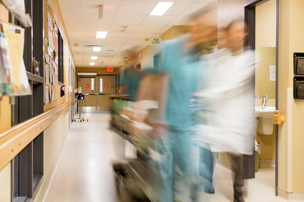 Emergency room stock photo