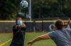 Women's volleyball team practices