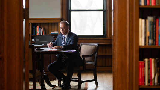 David Fithian at work in his office