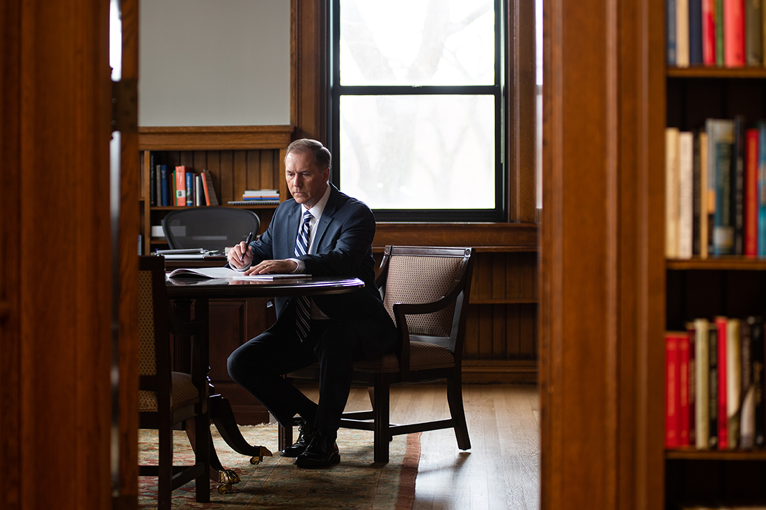 David Fithian at work in his office