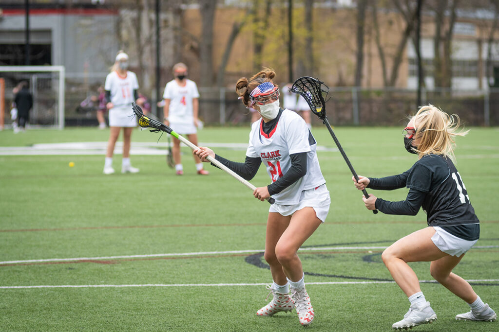 Clark Women's Lacrosse team practice